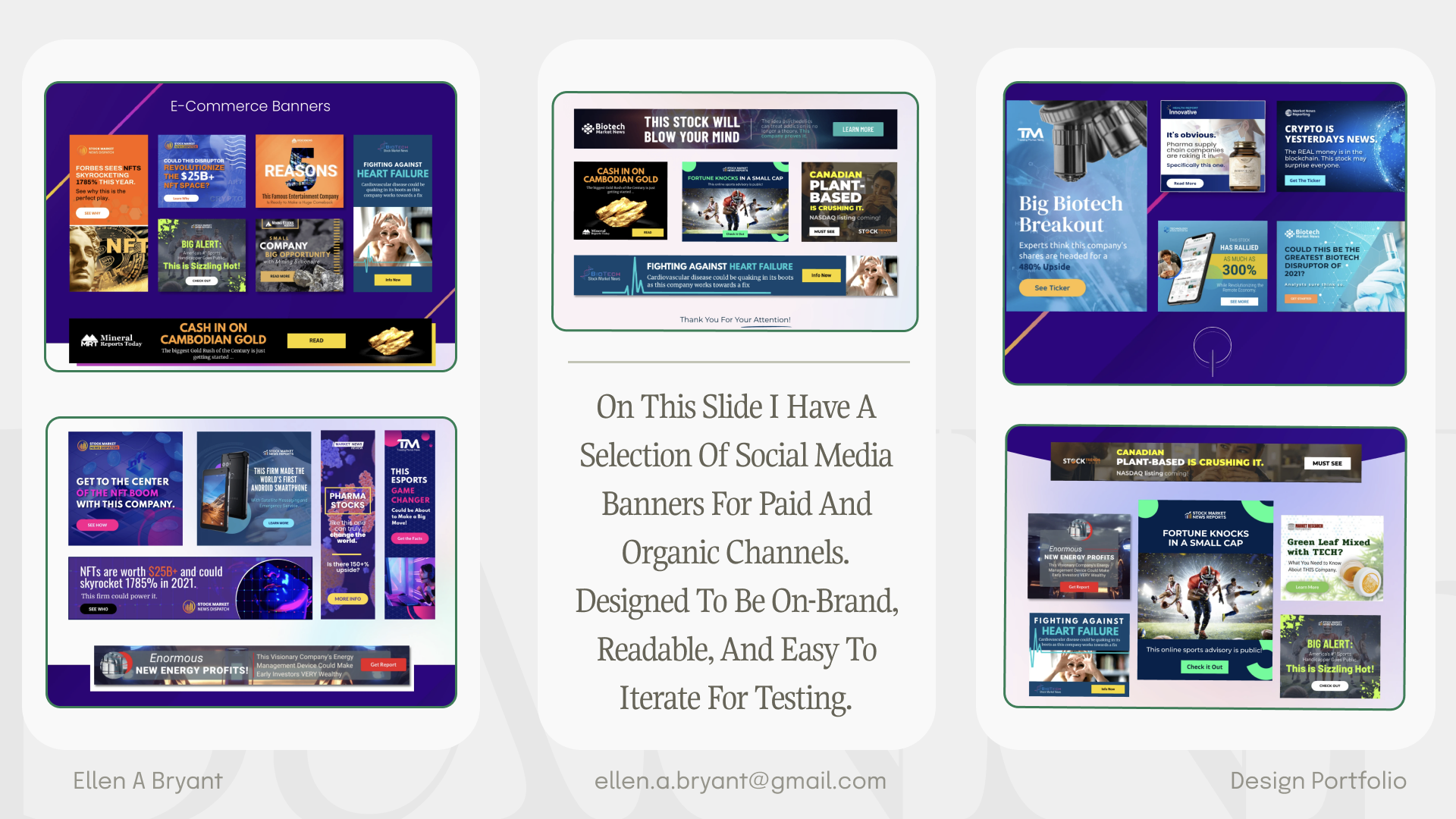 Digital banner and social creative work