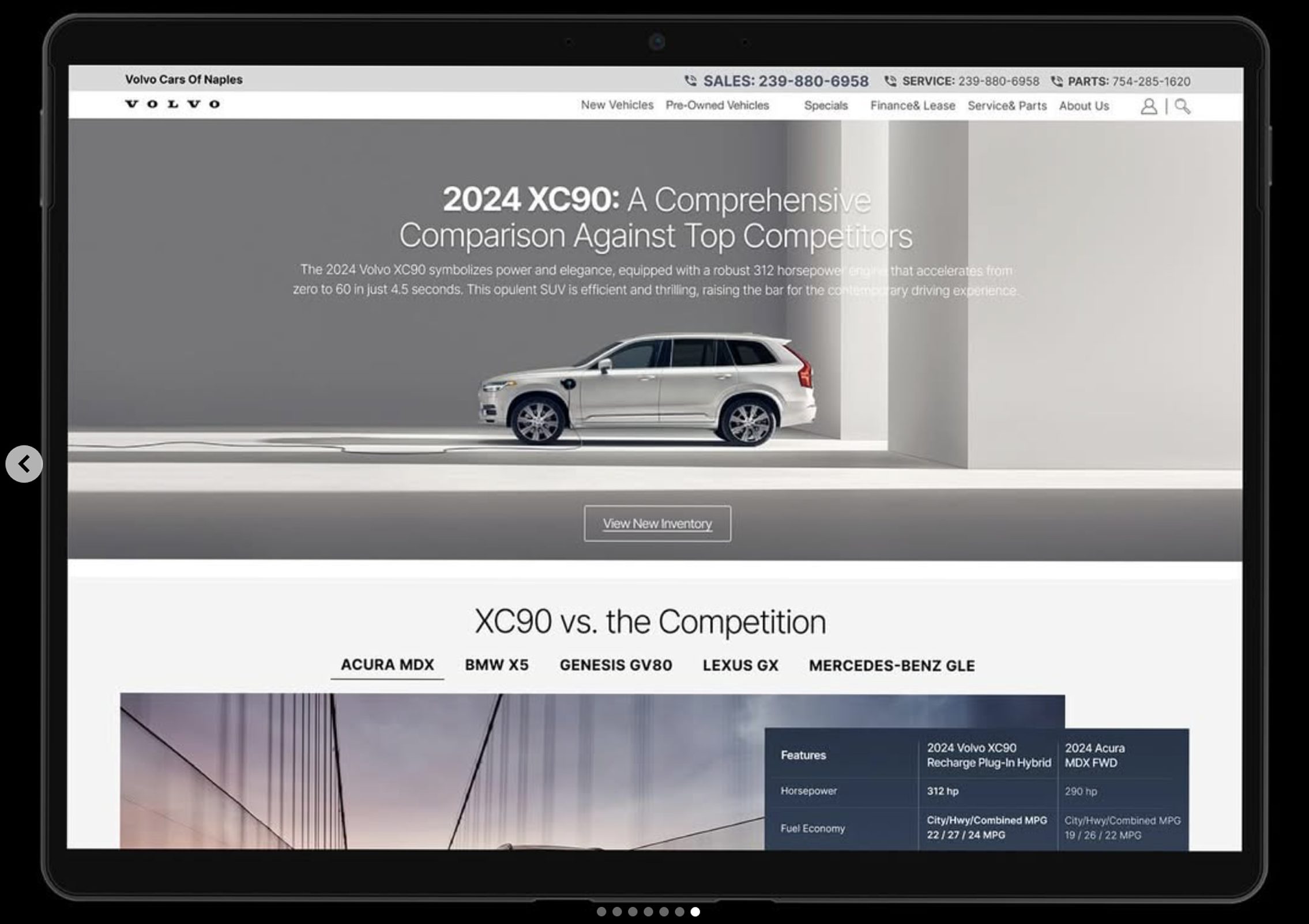 Volvo Landing
