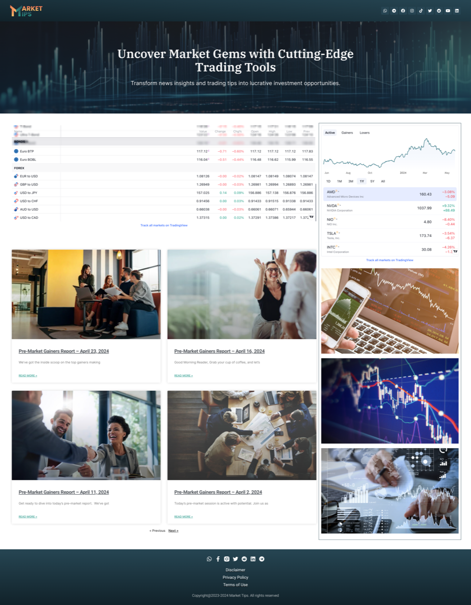 Life Water Media MarketTips trading platform
